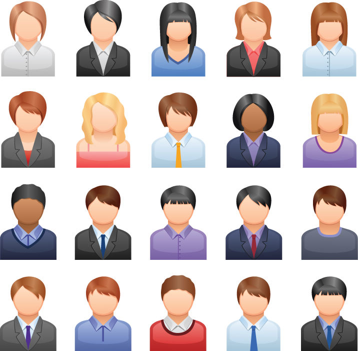 free vector Free Vector Business People Icons